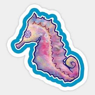 Watercolor Seahorse Sticker